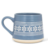 Abbott Stoneware Mug 14oz Snowflakes