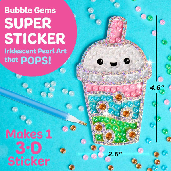 Creativity for Kids Bubble Gems Super Sticker - Bubble Tea
