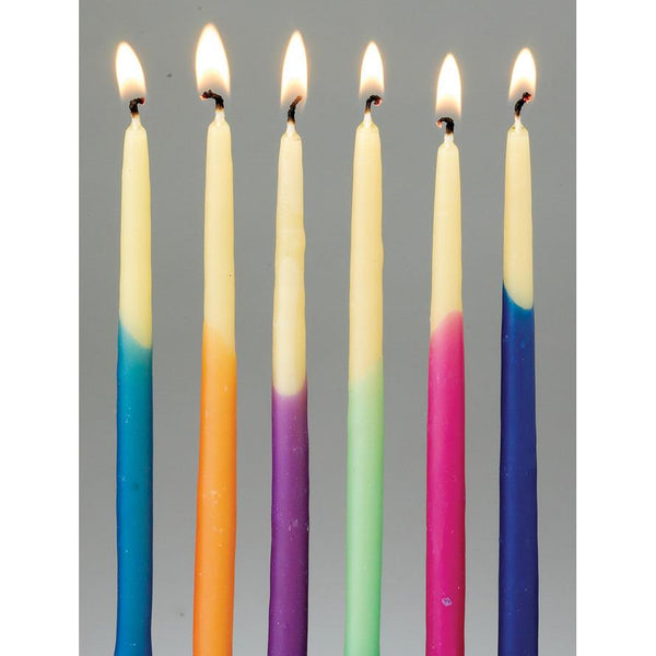 Rite Lite Hanukkah Candles 45pk - Hand-Dipped Colours