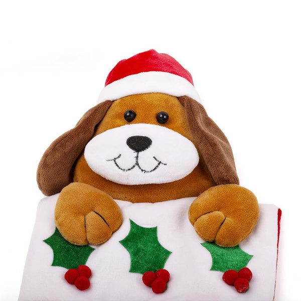 Santa's Secrets Christmas Stocking 20" - Plush Dog