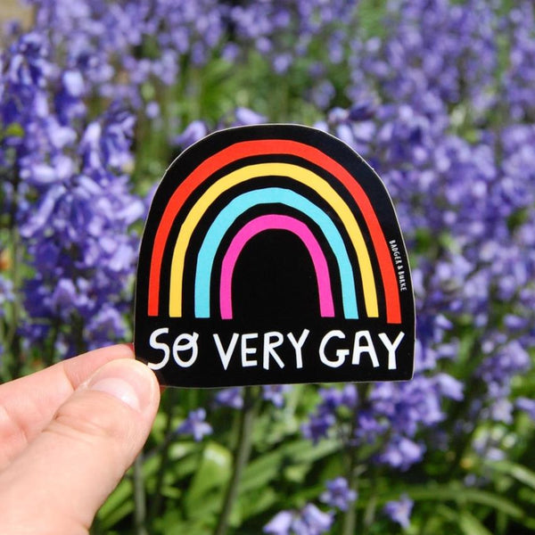 Badger & Burke Vinyl Sticker - So Very Gay