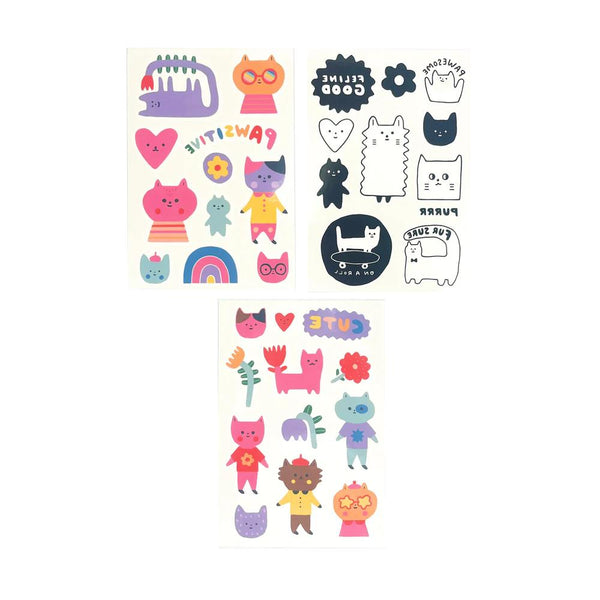 Ooly Tattoo-Palooza Temporary Tattoos Mini Pack - Pawsitive Cats
