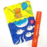 Ooly Undercover Art Coloring Activity Art Cards - Rainforest Fun