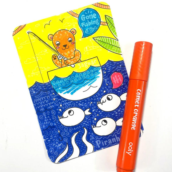 Ooly Undercover Art Coloring Activity Art Cards - Rainforest Fun