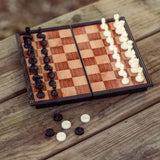 Bunkhouse King Of The Hill Travel Chess & Checkers Set