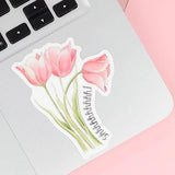 Naughty Florals Vinyl Sticker - Shhhhhhhhhh!