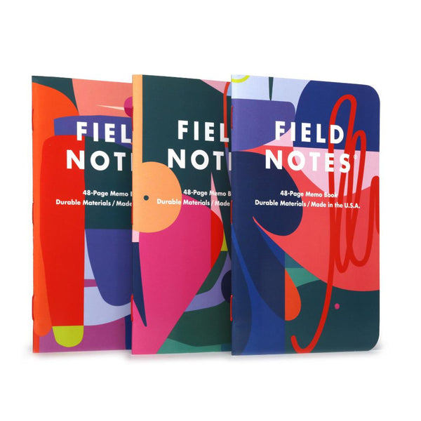 Field Notes Flora Memo Books 3pk Mixed Paper