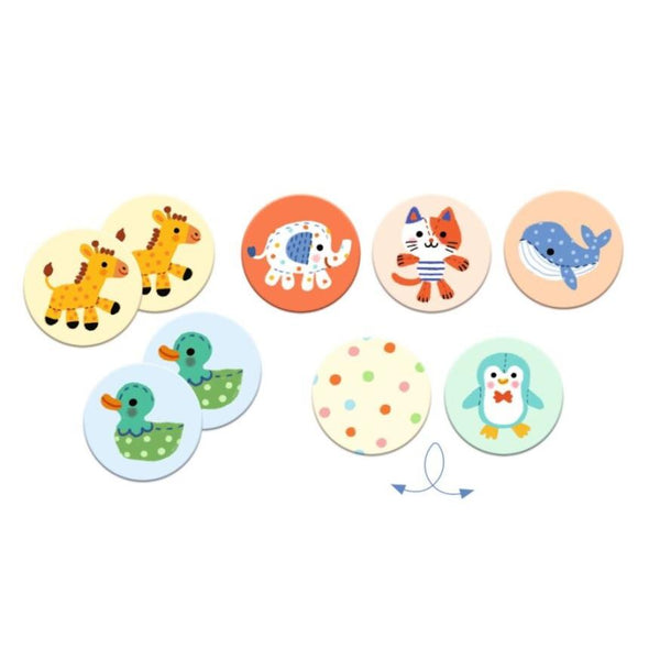 Djeco Memo Game - Stuffed Animals