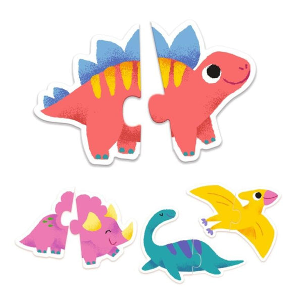 Djeco Puzzle Duo 2pc Puzzles 10pk - Dinos