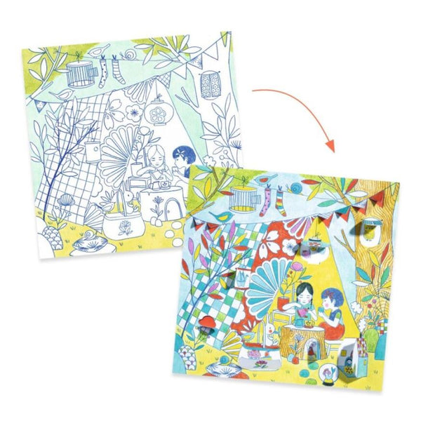 Djeco Colouring Surprises - Nina’s Play Tents