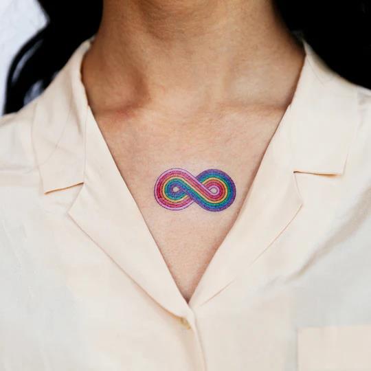 Tattly Temporary Tattoos 2pk - Forever Rainbow