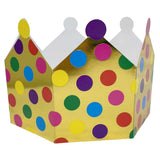 Party Partners Polka Dot Party Crowns 8pk