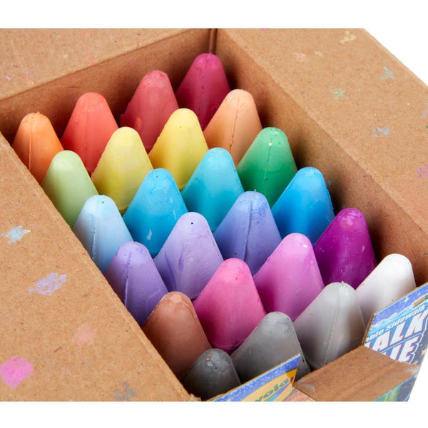 Crayola Sidewalk Chalk 24pk Glitter Colours