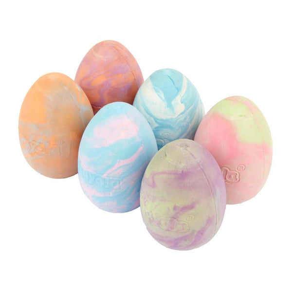 Crayola Sidewalk Chalk Eggs 6pk Tie-Dye Colours