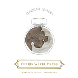 Ferris Wheel Press Bottled Ink - 38ml Leadcast Letters