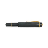 Kaweco AL Sport Piston Fountain Pen, Black/Gold, Medium Nib