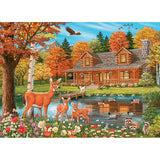 Cobble Hill 350pc Family Puzzle - Cottage Pond
