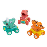 CTG Dinosaur World Press & Go Dino Cars, Assorted