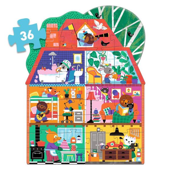 Djeco 36pc Giant Puzzle - The Little Buddies' House