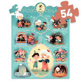 Djeco 54pc Story Puzzle - Pinocchio
