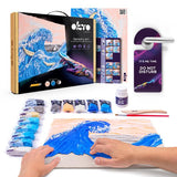 OKTO Sensory Art 3D Clay Painting Kit - The Great Wave, Hokusai