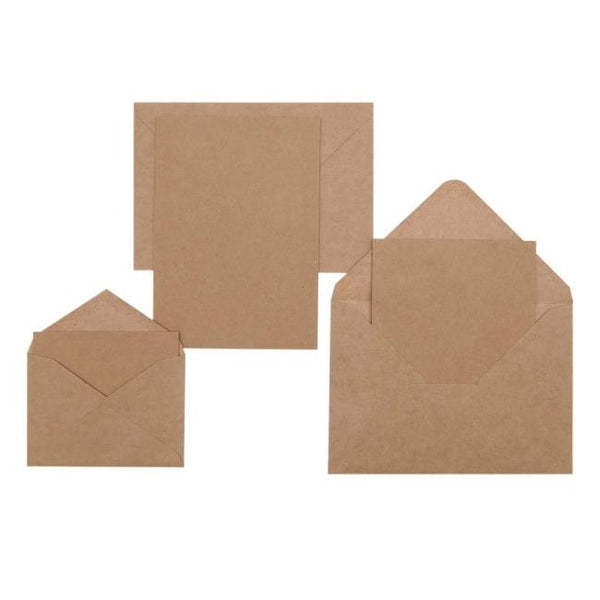 Rico Design DIY Greeting Card Set, B6 - Kraft