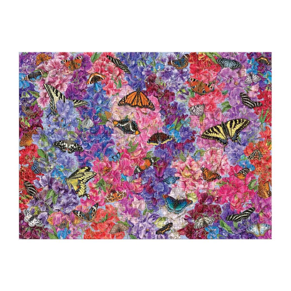 Galison 1000pc Puzzle - Butterflies In the Sweet Peas