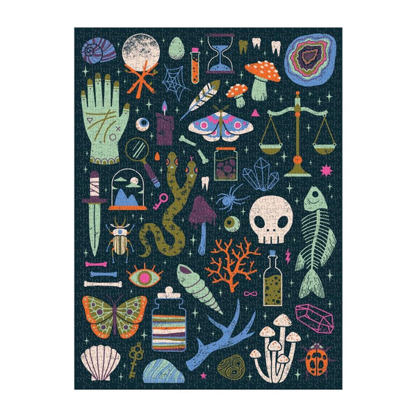Galison 1000pc Glow in the Dark Puzzle - Occult and Curious