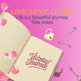 Victoria's Journals Heart Lock Diary - Hush Hush Metallic Lilac