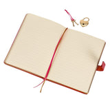 Victoria's Journals Heart Lock Diary - Hush Hush Iridescent Red