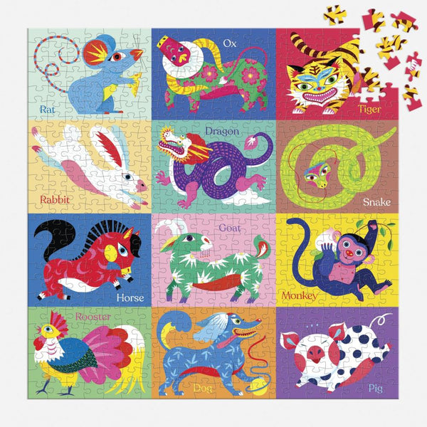 Mudpuppy 500pc Puzzle - Chinese Zodiac