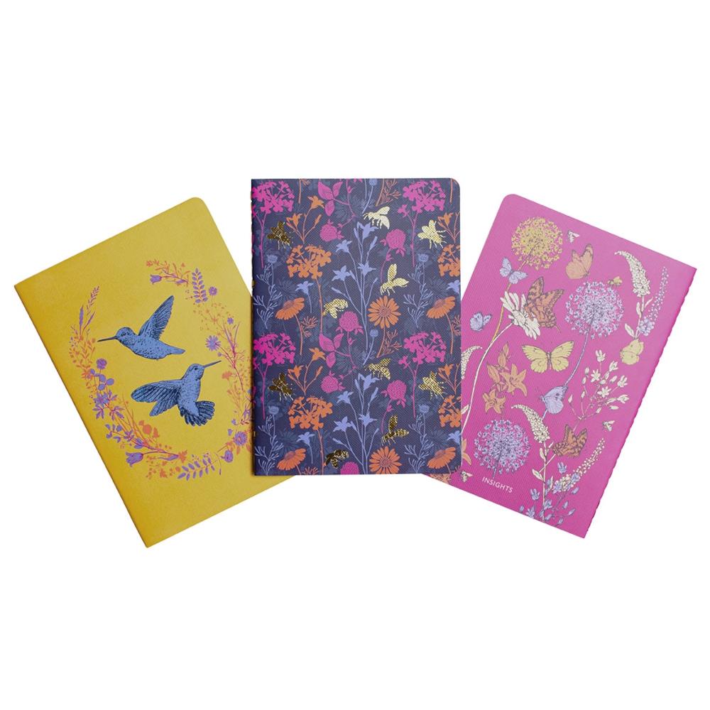 Insight Editions Sewn Notebook 3pk - Pollinators – Midoco Art & Office ...