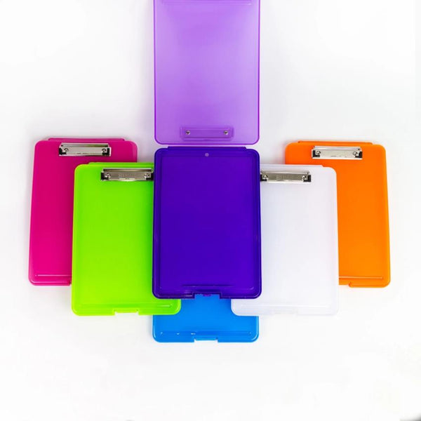 Bazic Translucent Clipboard Storage Case, Assorted