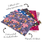 Pukka Pads Rollbound 3-Ring Binder - Bloom, Blue