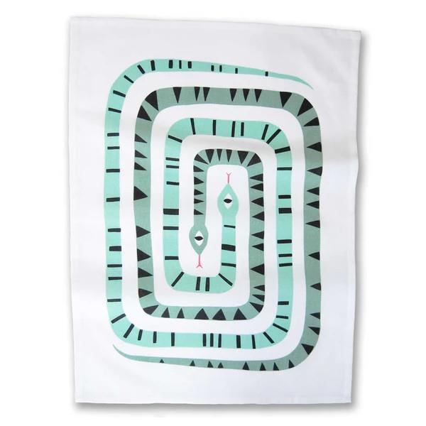 Badger & Burke Tea Towel - Twin Snake