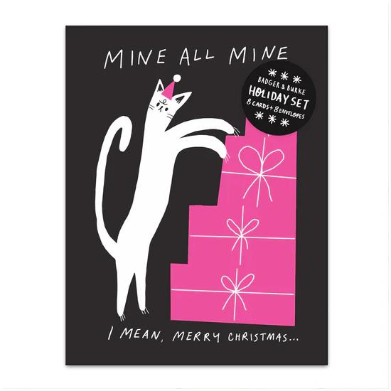 Badger & Burke Boxed Christmas Cards 8pk - Mine All Mine