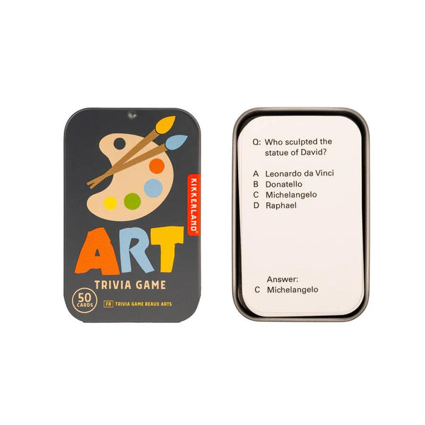 Kikkerland Trivia Game - Art