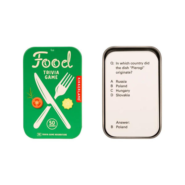 Kikkerland Trivia Game - Food