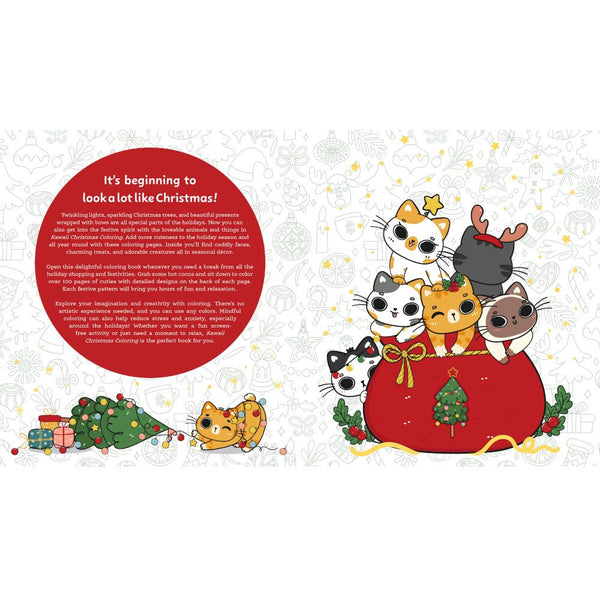 Chartwell Books Kawaii Christmas Coloring Book