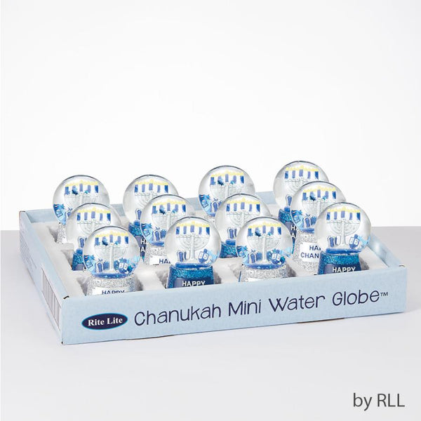 Rite Lite Chanukah Mini Water Globe, Assorted