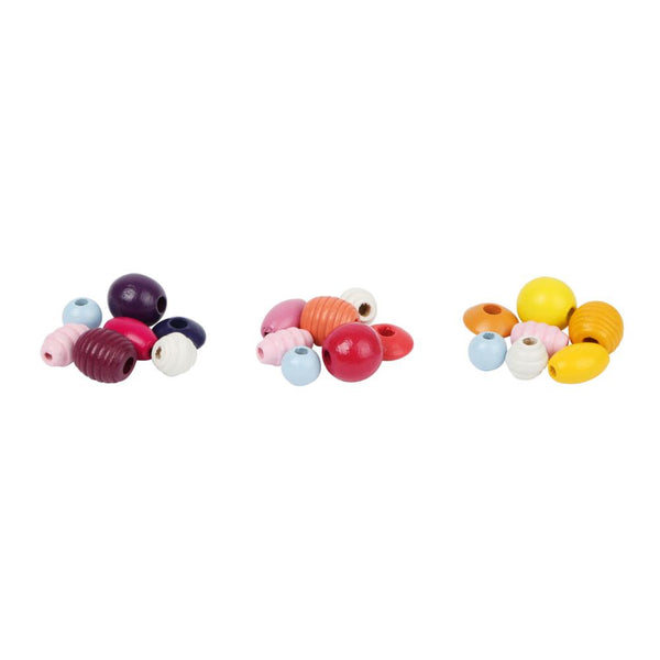 Small Foot Wooden Bead Set - Cupcakes, Assorted