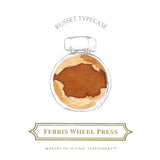 Ferris Wheel Press Bottled Ink - 10ml Russet Typecase