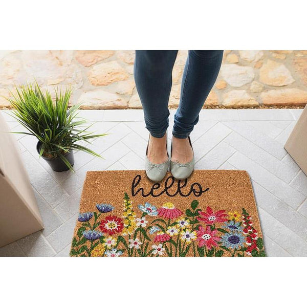 Abbott Doormat - Bright Floral Hello