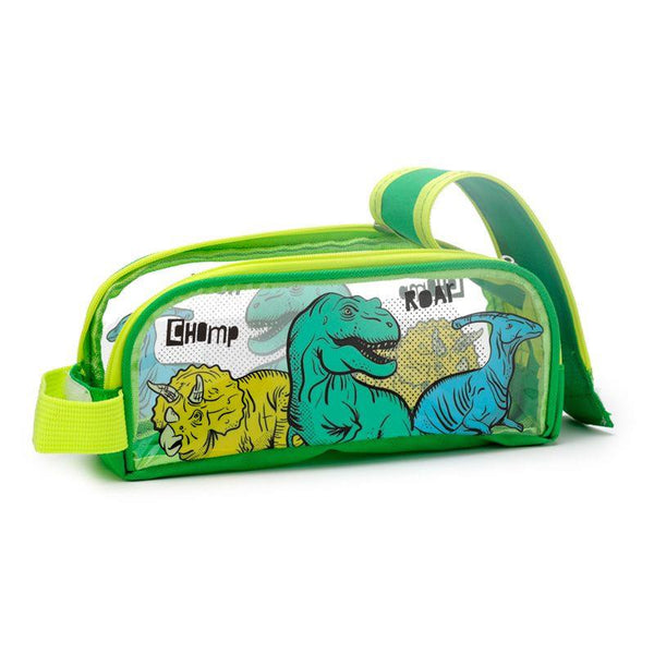 Puckator Clear Window Pencil Case - Dinosauria