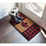Abbott Doormat - Check Maple Leaf