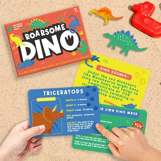 Gift Republic Roarsome Dino Cards Dinosaur Trivia Card Pack