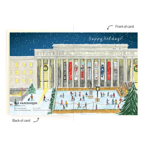 The Paperhood Toronto Boxed Holiday Cards 8pk Union Station