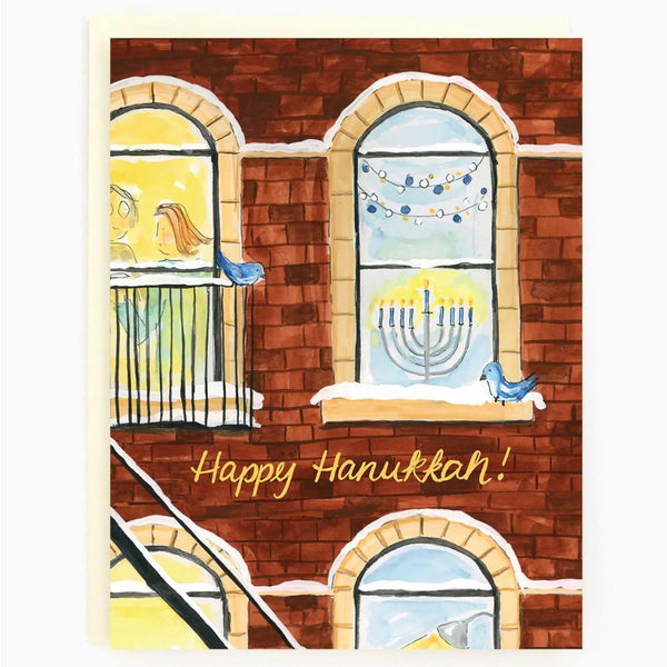 The Paperhood Toronto Boxed Holiday Cards 8pk Hanukkah Window