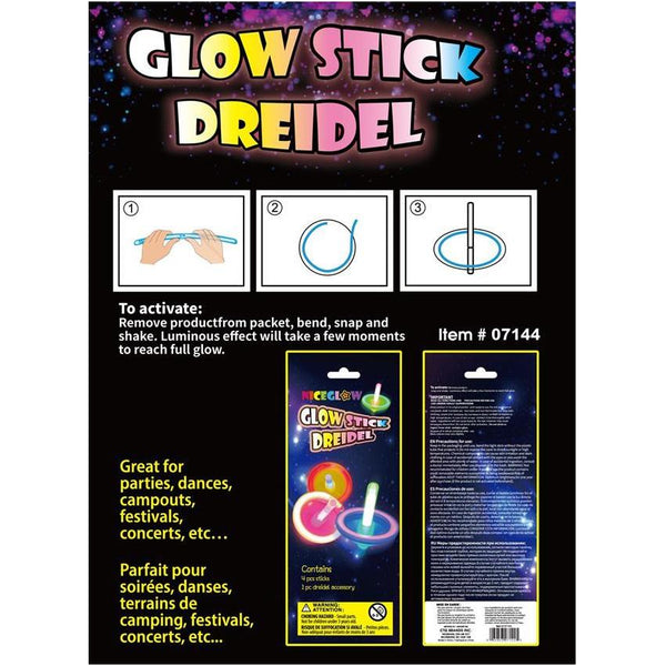 CTG Neon Glow Stick Dreidel