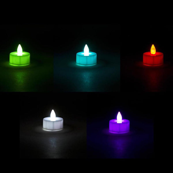 Deco Lite Colour-Changing Flameless LED Tealights 6pk